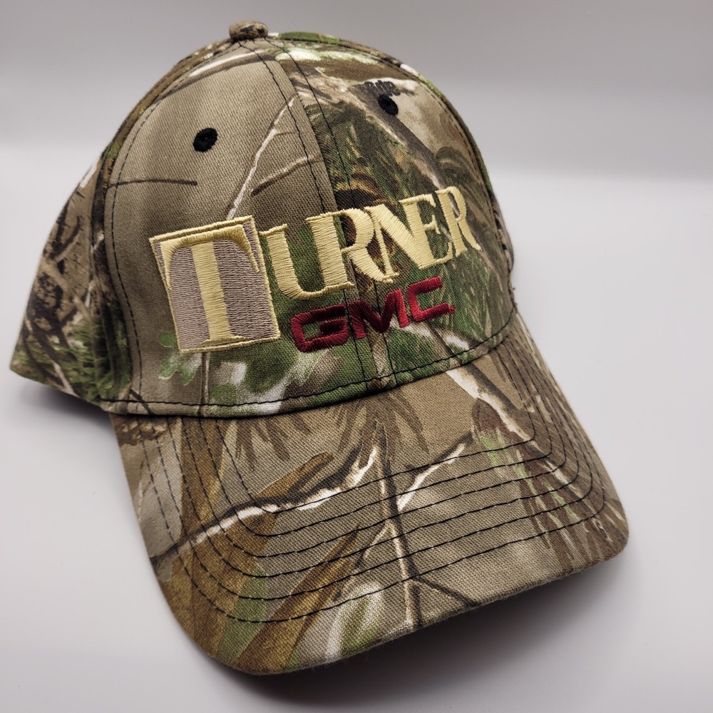 Cap America Turner GMC Hat Cap Strap Back One Size Brown Camo Mens Hunting